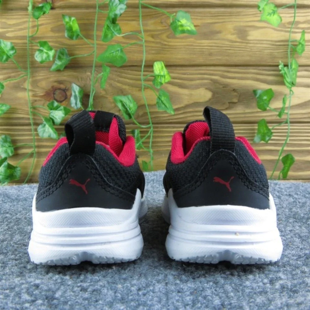 PUMA Boys Sneaker Size T 5 Medium Shoes Black Synthetic Pull On